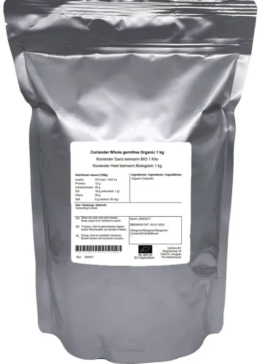 Koriander Heel kiemarm Biologisch