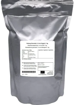 Muskaatnoot Granulaat 1-4 mm Biologisch