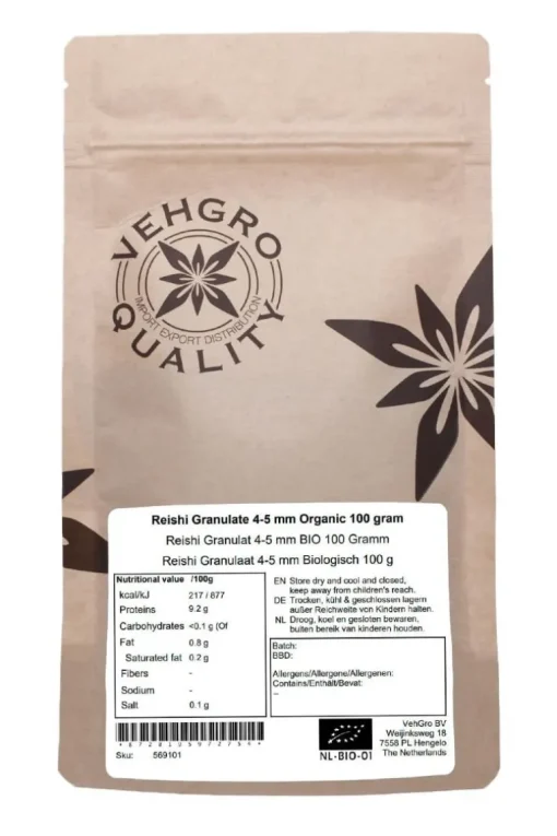 Reishi Granulaat 5x5 mm Biologisch